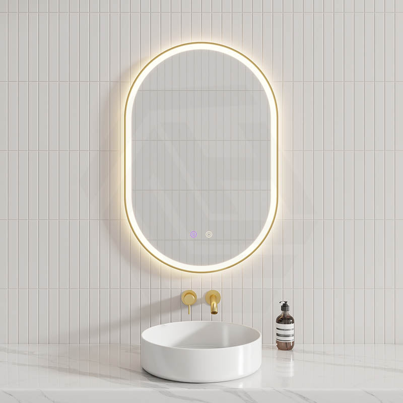 450/600/900/1200/1500mm Oval Framed LED Mirror Touch Sensor Vertical/Horizontal Variant Colour Available