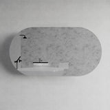 450/600/900/1200Mm Three Color Lights Oval Backlit Led Mirror Touch Sensor Horizontal/Vertical