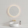 600/800mm Round Framed LED Mirror with Easy Hooks and Dimmer Variant Colour Available