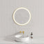 G#2(Gold) 600/800Mm Round Brushed Gold Framed Led Mirror With Easy Hooks And Dimmer Mirrors