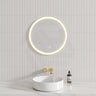 G#2(Gold) 600/800Mm Round Brushed Gold Framed Led Mirror With Easy Hooks And Dimmer Mirrors