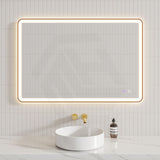 600/750/800/900/1200/1500mm Rectangle Framed LED Mirror Touch Sensor Vertical/Horizontal Variant Colour Available