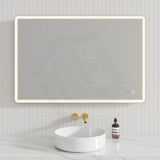 600/750/800/900/1200/1500mm Rectangle Framed LED Mirror Touch Sensor Vertical/Horizontal Variant Colour Available