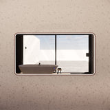 800x1500mm Rectangle Brushed Copper Framed LED Mirror Touch Sensor Horizontal Only