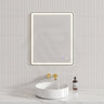 600/750/800/900/1200/1500mm Rectangle Framed LED Mirror Touch Sensor Vertical/Horizontal Variant Colour Available