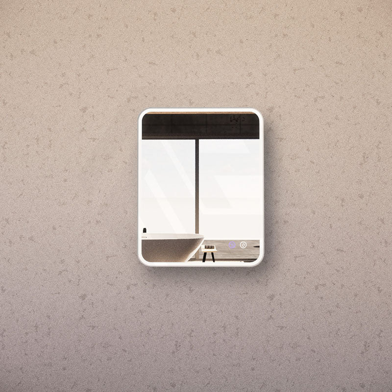 750/800/900/1200Mm Rectangle Brushed Nickel Framed Led Mirror Touch Sensor Horizontal/Vertical