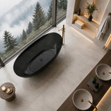 Noto Transparent Oval Shape Freestanding Bathtub NO Overflow 1500/1700mm - Custom Colours