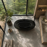 Noto Transparent Oval Shape Freestanding Bathtub NO Overflow 1500/1700mm - Custom Colours