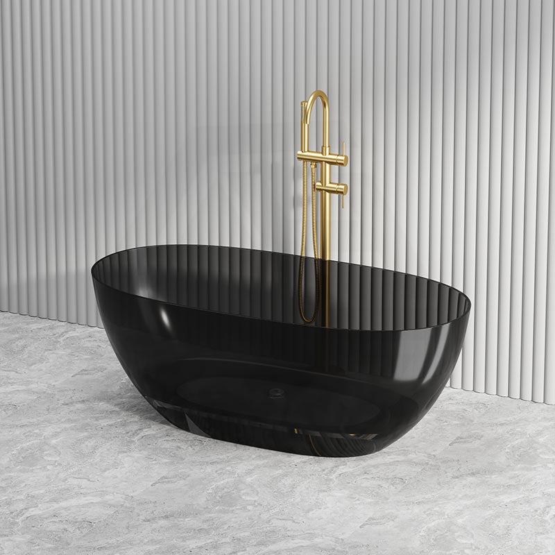 Noto Transparent Oval Shape Freestanding Bathtub NO Overflow 1500/1700mm - Custom Colours