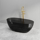 Noto Transparent Oval Shape Freestanding Bathtub NO Overflow 1500/1700mm - Custom Colours