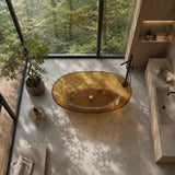 Noto Transparent Oval Shape Freestanding Bathtub NO Overflow 1500/1700mm - Custom Colours