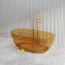 Noto Transparent Oval Shape Freestanding Bathtub NO Overflow 1500/1700mm - Custom Colours