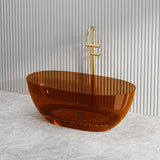 Noto Transparent Oval Shape Freestanding Bathtub NO Overflow 1500/1700mm - Custom Colours