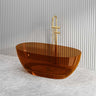 Noto Transparent Oval Shape Freestanding Bathtub NO Overflow 1500/1700mm - Custom Colours
