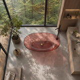 Noto Transparent Oval Shape Freestanding Bathtub NO Overflow 1500/1700mm - Custom Colours