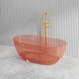 Noto Transparent Oval Shape Freestanding Bathtub NO Overflow 1500/1700mm - Custom Colours