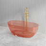 Noto Transparent Oval Shape Freestanding Bathtub NO Overflow 1500/1700mm - Custom Colours