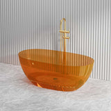 Noto Transparent Oval Shape Freestanding Bathtub NO Overflow 1500/1700mm - Custom Colours