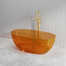 Noto Transparent Oval Shape Freestanding Bathtub NO Overflow 1500/1700mm - Custom Colours