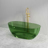Noto Transparent Oval Shape Freestanding Bathtub NO Overflow 1500/1700mm - Custom Colours