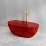 Noto Transparent Oval Shape Freestanding Bathtub NO Overflow 1500/1700mm - Custom Colours
