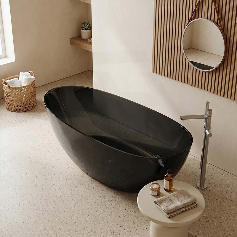 Petii Transparent Egg Shape Freestanding Bathtub NO Overflow 1500x760x540/1700x850x550mm - Custom Colours