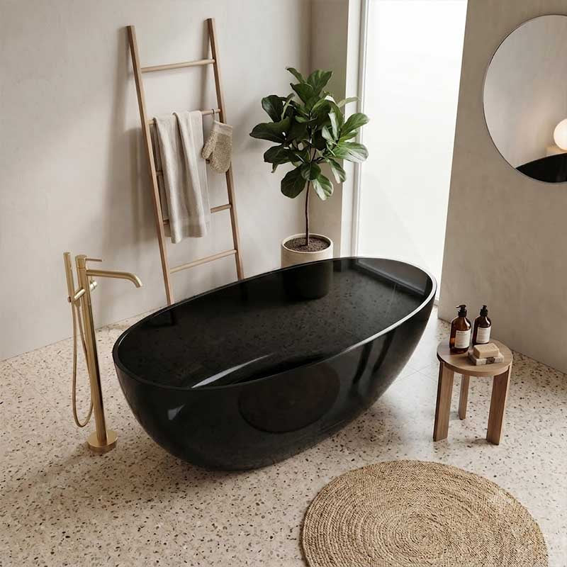 Petii Transparent Egg Shape Freestanding Bathtub NO Overflow 1500x760x540/1700x850x550mm - Custom Colours