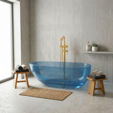 Petii Transparent Egg Shape Freestanding Bathtub NO Overflow 1500x760x540/1700x850x550mm - Custom Colours