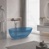 Petii Transparent Egg Shape Freestanding Bathtub NO Overflow 1500x760x540/1700x850x550mm - Custom Colours