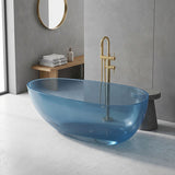 Petii Transparent Egg Shape Freestanding Bathtub NO Overflow 1500x760x540/1700x850x550mm - Custom Colours