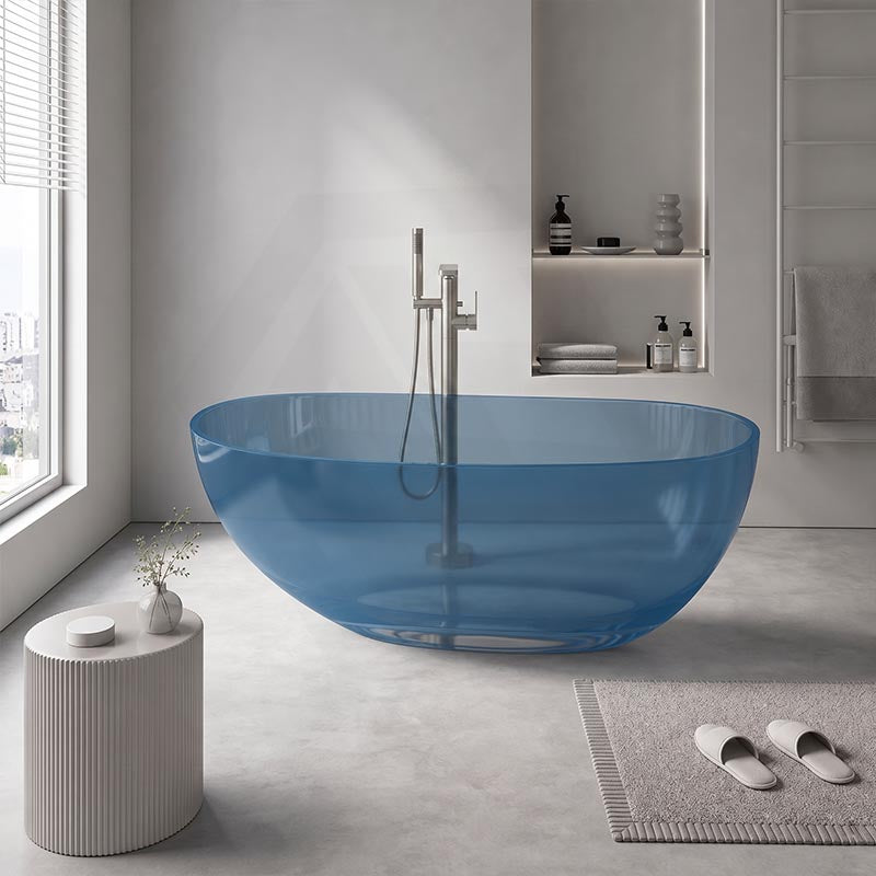 Petii Transparent Egg Shape Freestanding Bathtub NO Overflow 1500x760x540/1700x850x550mm - Custom Colours