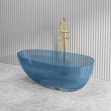 Petii Transparent Egg Shape Freestanding Bathtub NO Overflow 1500x760x540/1700x850x550mm - Custom Colours