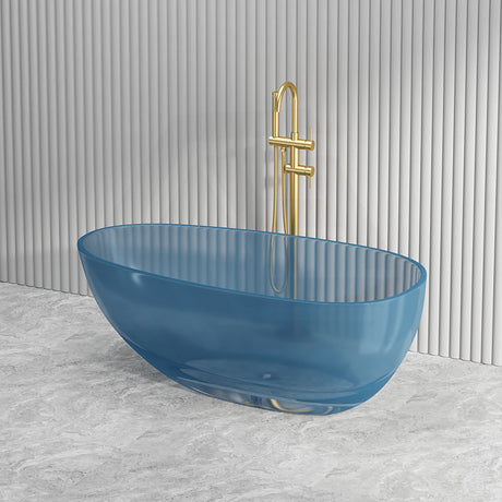 Petii Transparent Egg Shape Freestanding Bathtub NO Overflow 1500x760x540/1700x850x550mm - Custom Colours