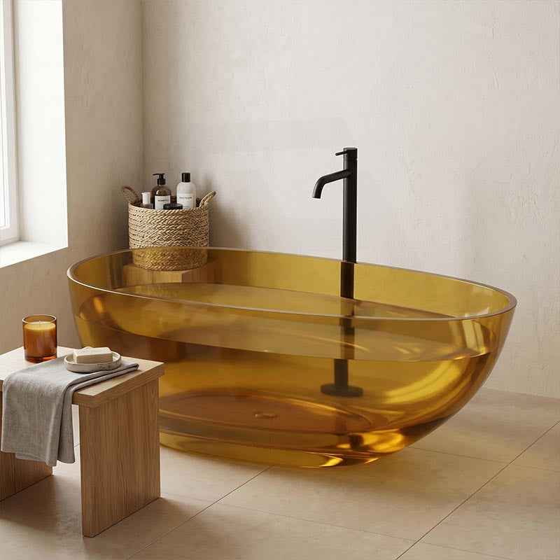 Petii Transparent Egg Shape Freestanding Bathtub NO Overflow 1500x760x540/1700x850x550mm - Custom Colours