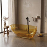 Petii Transparent Egg Shape Freestanding Bathtub NO Overflow 1500x760x540/1700x850x550mm - Custom Colours