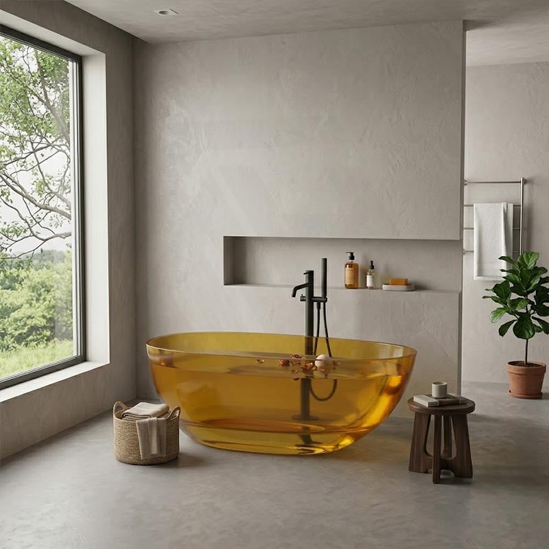 Petii Transparent Egg Shape Freestanding Bathtub NO Overflow 1500x760x540/1700x850x550mm - Custom Colours
