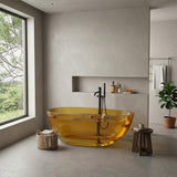 Petii Transparent Egg Shape Freestanding Bathtub NO Overflow 1500x760x540/1700x850x550mm - Custom Colours