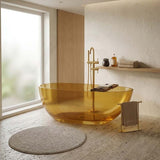 Petii Transparent Egg Shape Freestanding Bathtub NO Overflow 1500x760x540/1700x850x550mm - Custom Colours