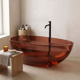 Petii Transparent Egg Shape Freestanding Bathtub NO Overflow 1500x760x540/1700x850x550mm - Custom Colours