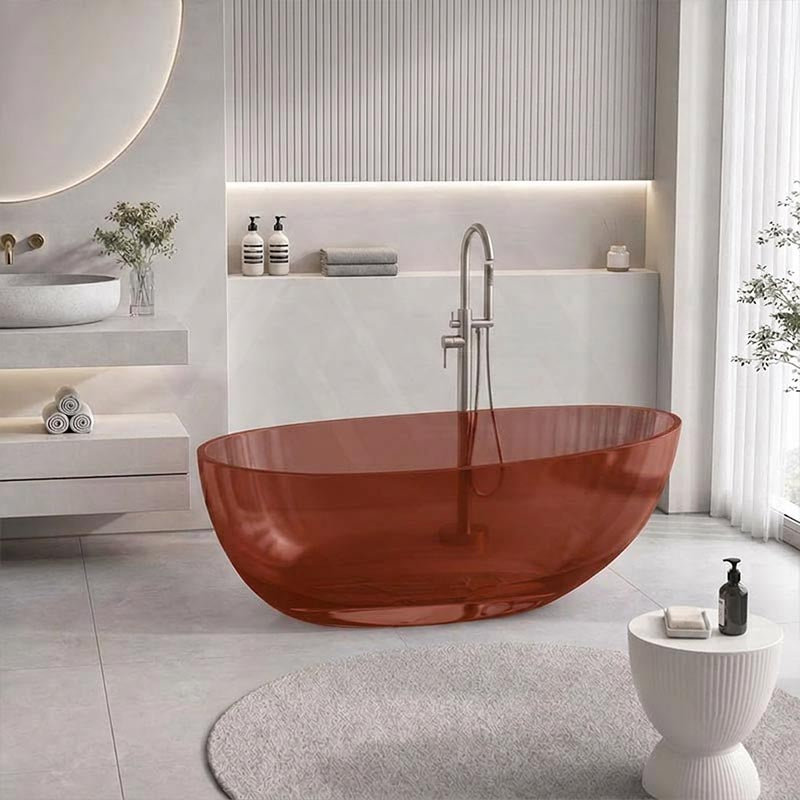 Petii Transparent Egg Shape Freestanding Bathtub NO Overflow 1500x760x540/1700x850x550mm - Custom Colours