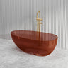 Petii Transparent Egg Shape Freestanding Bathtub NO Overflow 1500x760x540/1700x850x550mm - Custom Colours
