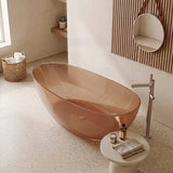 Petii Transparent Egg Shape Freestanding Bathtub NO Overflow 1500x760x540/1700x850x550mm - Custom Colours