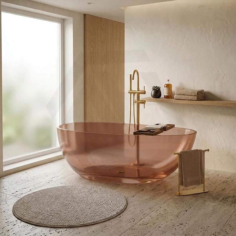 Petii Transparent Egg Shape Freestanding Bathtub NO Overflow 1500x760x540/1700x850x550mm - Custom Colours