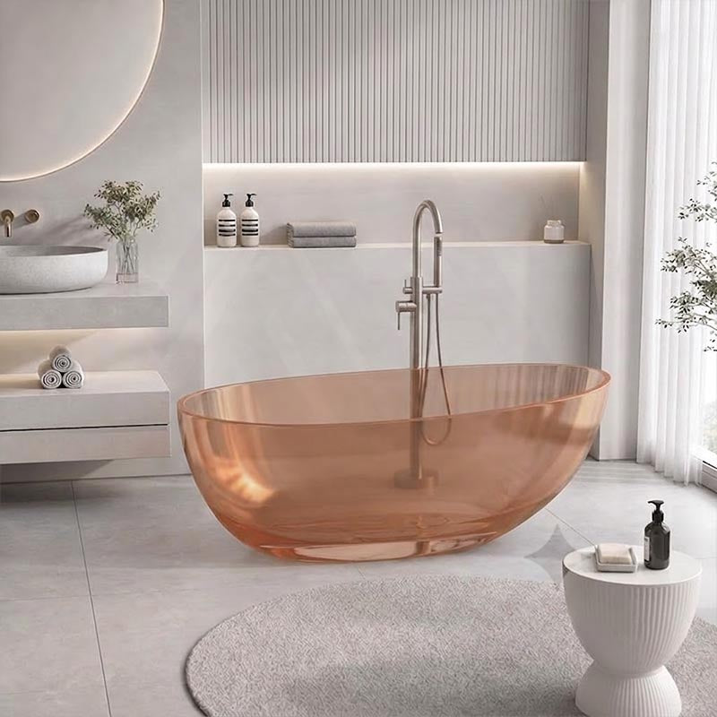 Petii Transparent Egg Shape Freestanding Bathtub NO Overflow 1500x760x540/1700x850x550mm - Custom Colours