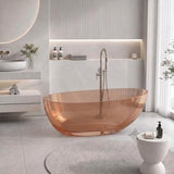 Petii Transparent Egg Shape Freestanding Bathtub NO Overflow 1500x760x540/1700x850x550mm - Custom Colours