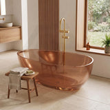 Petii Transparent Egg Shape Freestanding Bathtub NO Overflow 1500x760x540/1700x850x550mm - Custom Colours