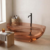 Petii Transparent Egg Shape Freestanding Bathtub NO Overflow 1500x760x540/1700x850x550mm - Custom Colours