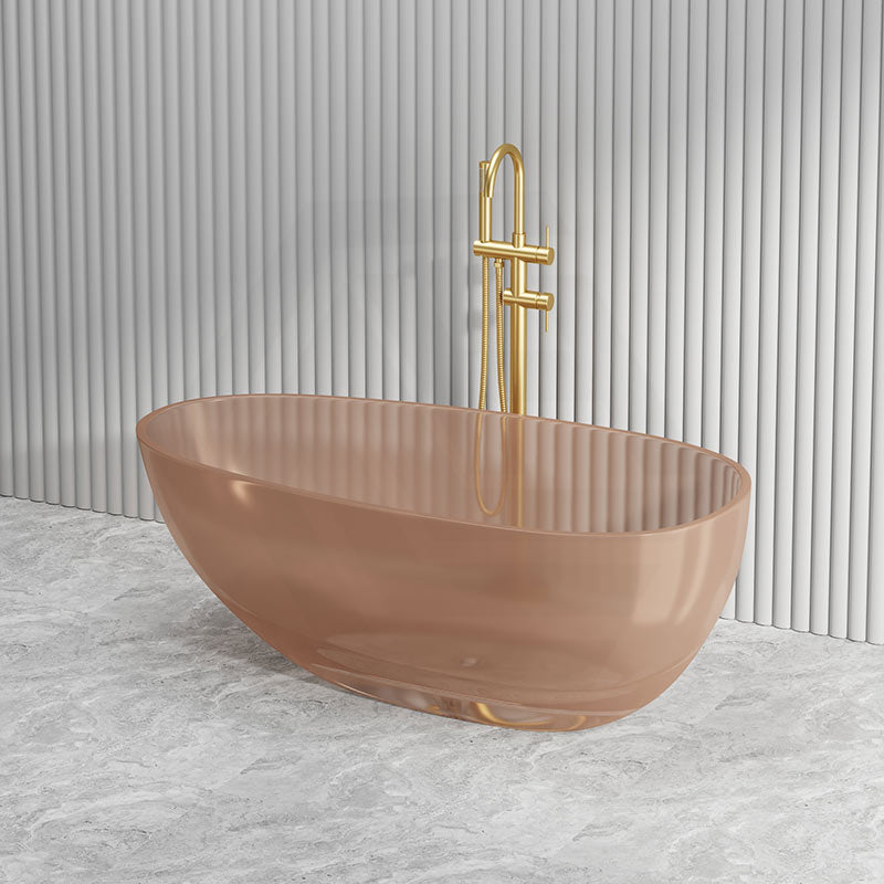 Petii Transparent Egg Shape Freestanding Bathtub NO Overflow 1500x760x540/1700x850x550mm - Custom Colours
