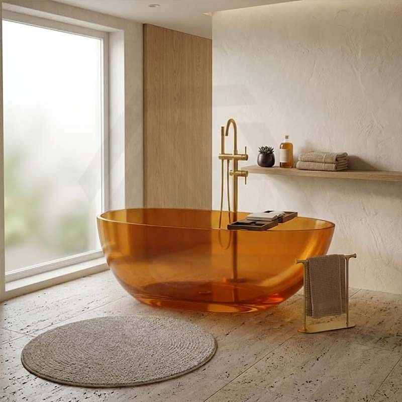 Petii Transparent Egg Shape Freestanding Bathtub NO Overflow 1500x760x540/1700x850x550mm - Custom Colours