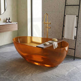 Petii Transparent Egg Shape Freestanding Bathtub NO Overflow 1500x760x540/1700x850x550mm - Custom Colours